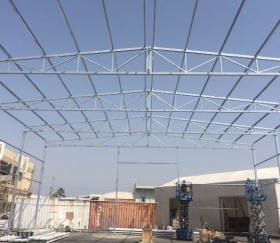 קונסטרוקציה למבנה סככה סגור אורבוטק יבנה2-1